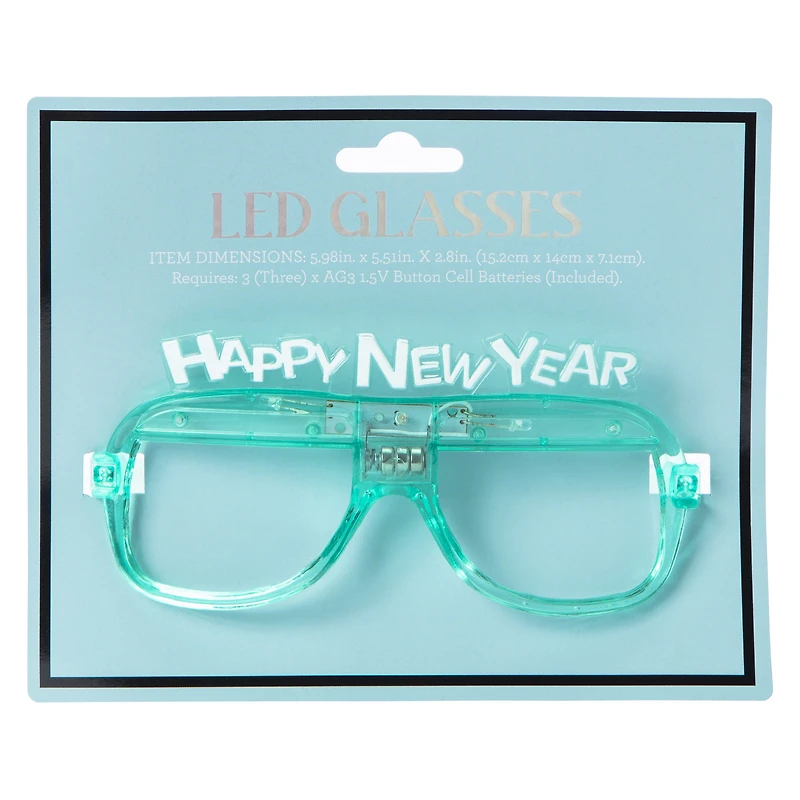 'Happy New Year' LED Glasses