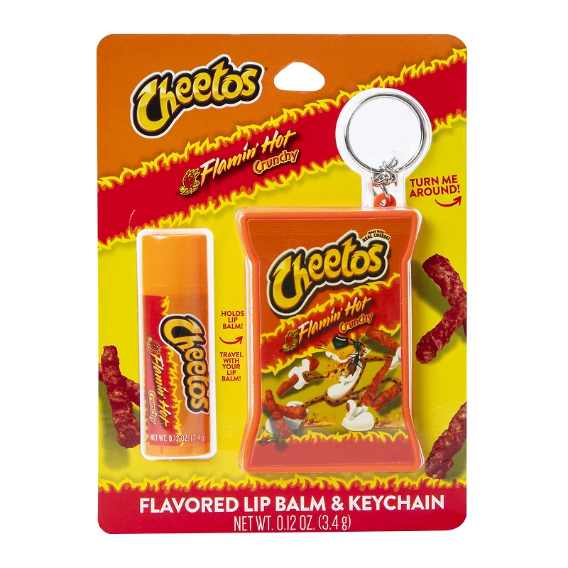 Flavored Lip Balm & Keychain Set