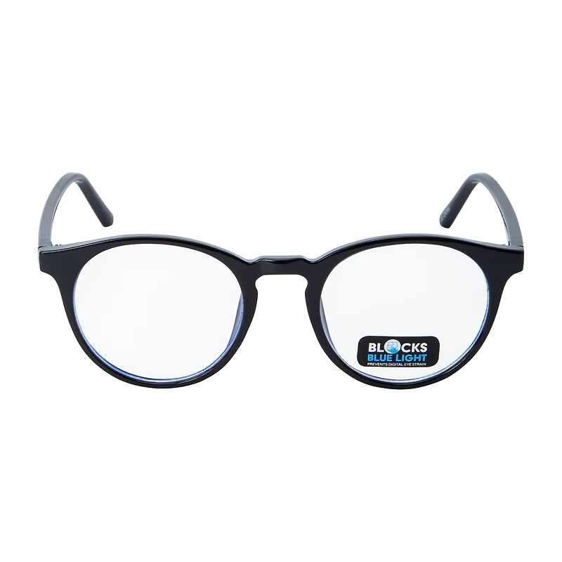 Girls Round Blue light Glasses