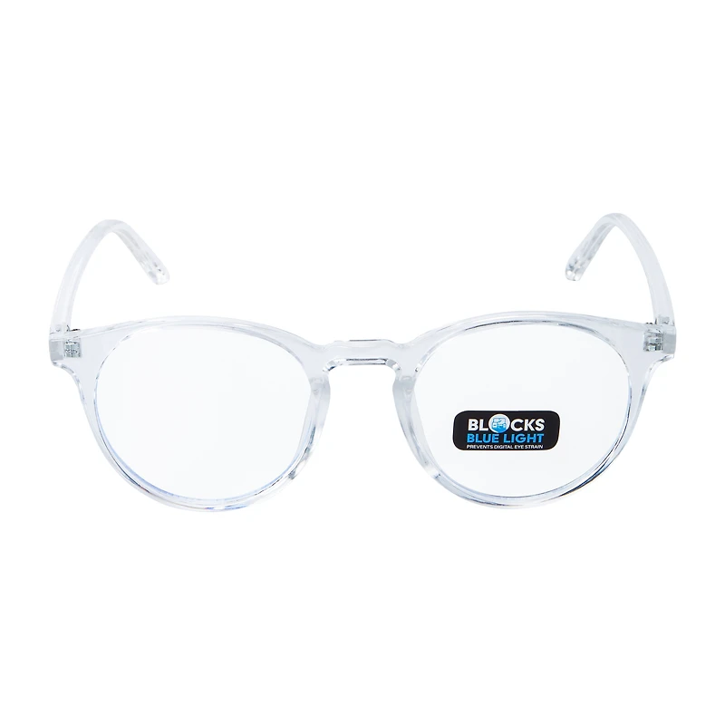 Girls Round Blue light Glasses