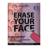 Erase Your Face Reusable Makeup Removing Cloths 2-Count