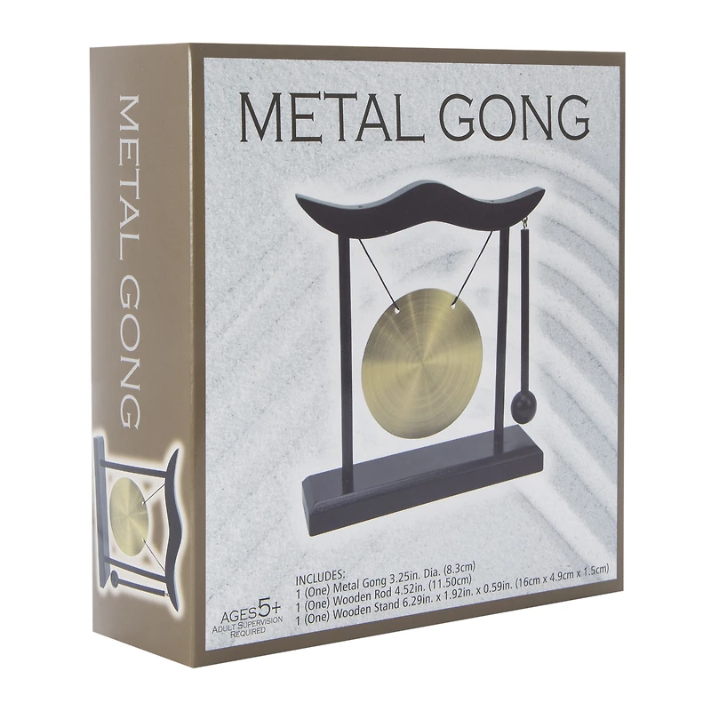 Metal Gong 6.29in x 1.92in