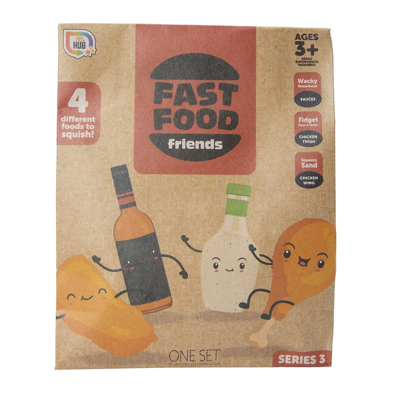 Fast Food Friends 4-Piece Squishy Toys