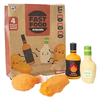 Fast Food Friends 4-Piece Squishy Toys
