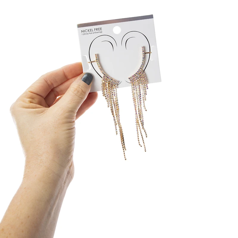 Rhinestone Dangle Earrings