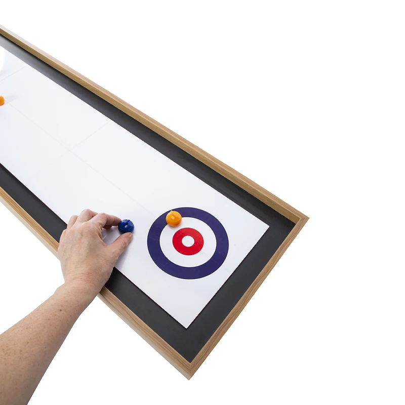 Wooden Tabletop Curling Game 45in x 11.8in