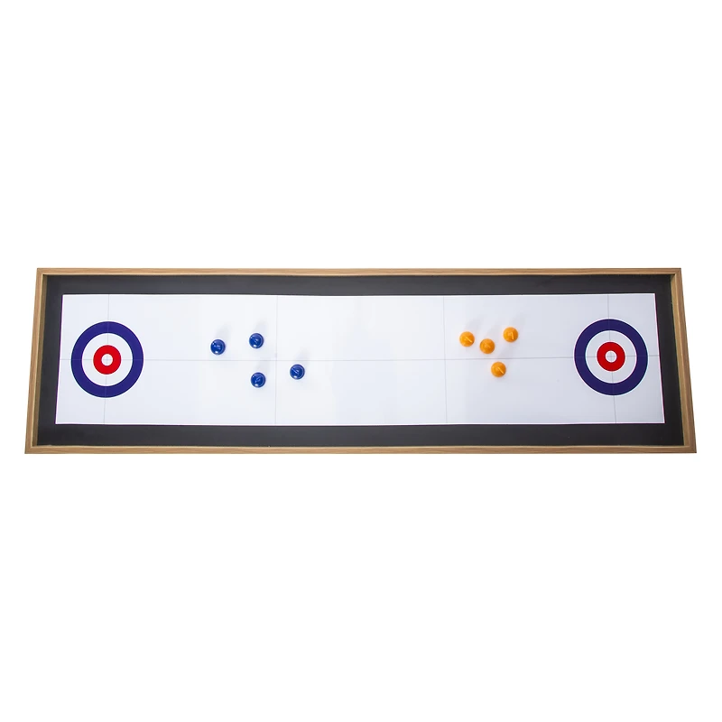Wooden Tabletop Curling Game 45in x 11.8in