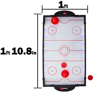 tabletop light up air hockey game 22.8in x 12in
