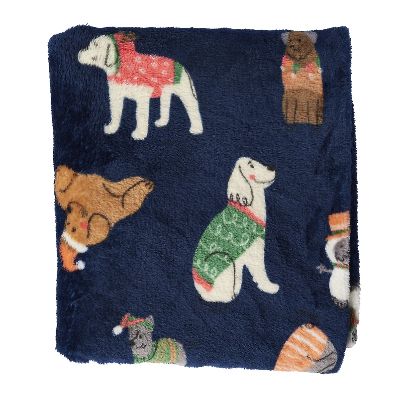 Holiday Dogs Blanket 50in x 60in