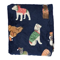 Holiday Dogs Blanket 50in x 60in