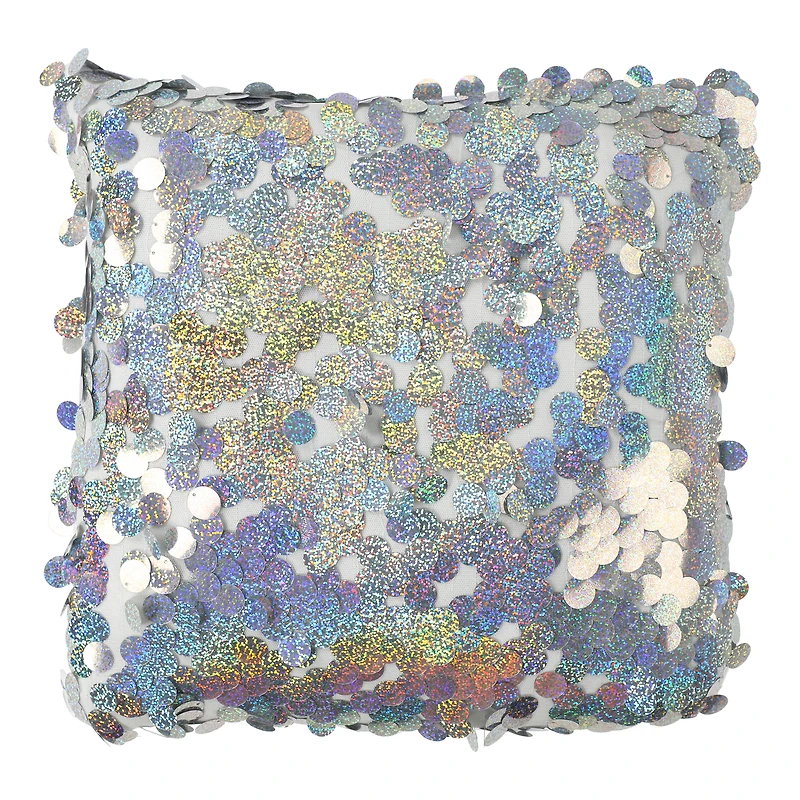 paillette sequin pillow 16in