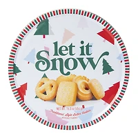 'Let It Snow' Holiday Butter Cookies Tin 16oz
