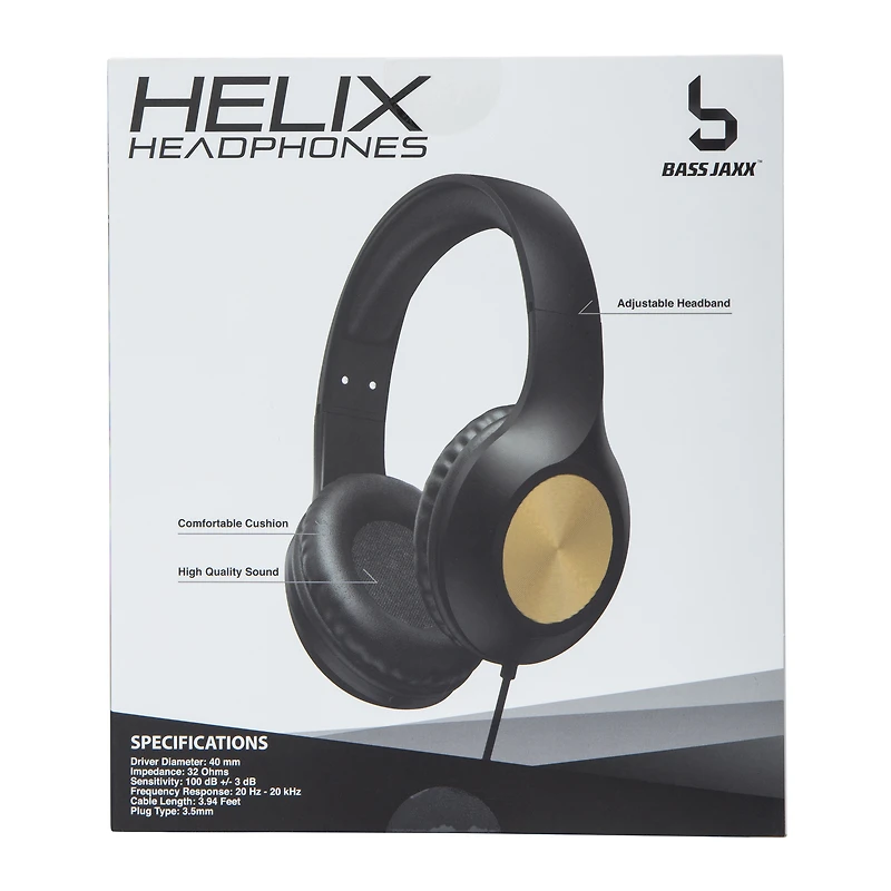 Helix Wired Headphones With Microphone