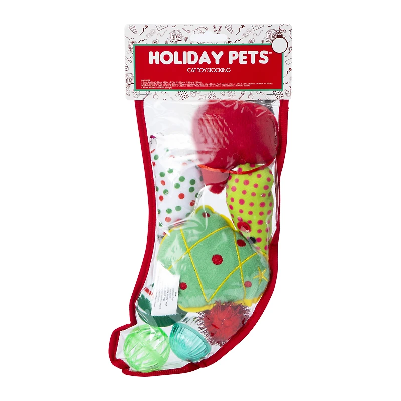 Holiday Cat Toy Stocking