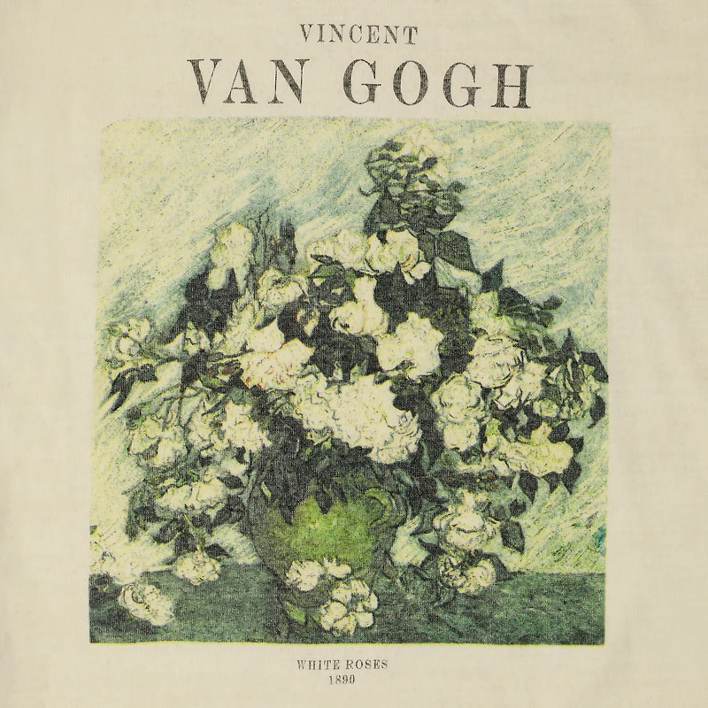 Vincent Van Gogh Roses Graphic Tee