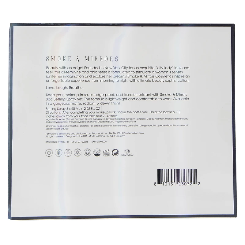 Smoke & Mirrors Setting Spray 3-Piece Set