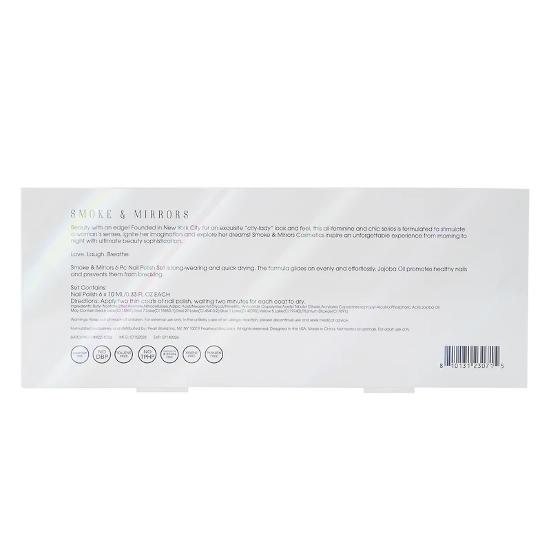 Smoke & Mirrors Bright & Bold Nail Polish 6-Piece Set