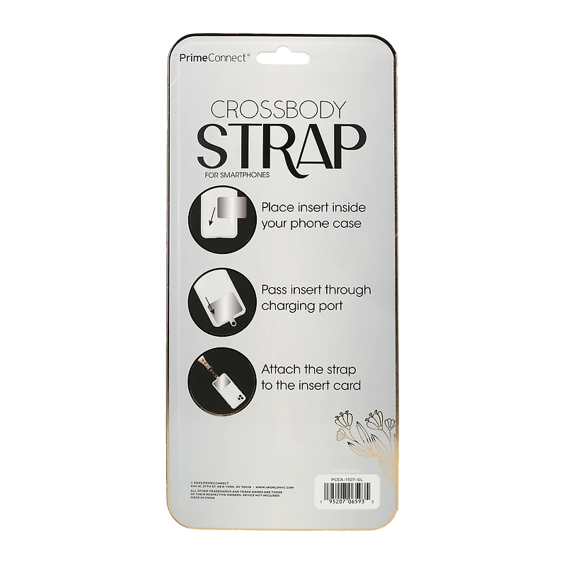 Metallic Crossbody Strap For Smartphones