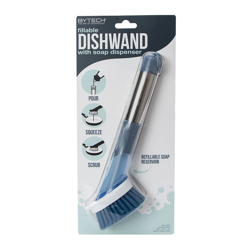 Fillable Dishwand With Soap Dispenser