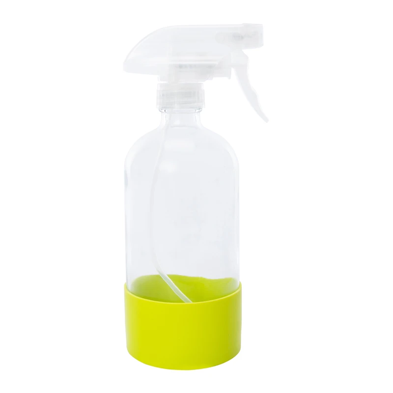 Glass Spray Bottle With Non-Slip Silicone Base 17 fl. oz.