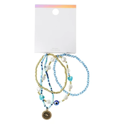 Charm Bracelets 4-Piece Set