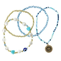 Charm Bracelets 4-Piece Set