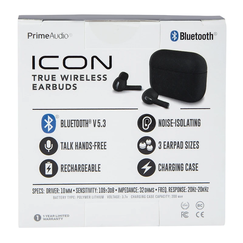 Icon Wireless Earbuds With Mic