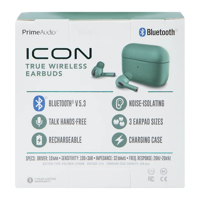 Five Below Icon bluetooth® earbuds with mic at Hamilton Place in