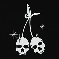 cherry skulls graphic tee