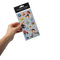 Roller Girl Holographic Stickers, 4 Sheets