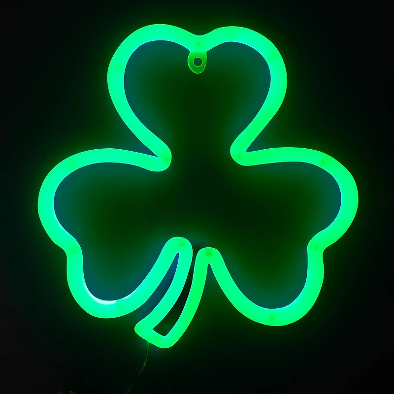LED Shamrock Wall Light 9.33in x 9.44in