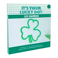 LED Shamrock Wall Light 9.33in x 9.44in