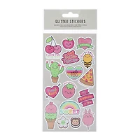 kawaii glitter stickers 64-count