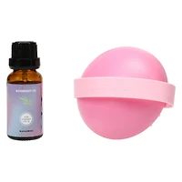 Silicone Scalp Massager With Rosemary Oil Set