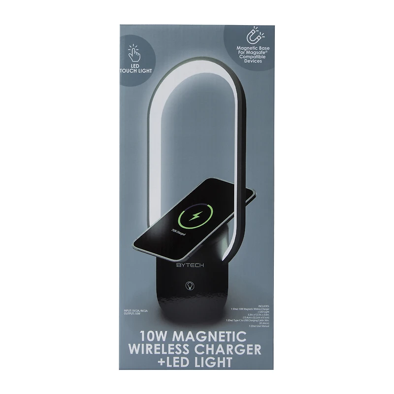 10W Magnetic Wireless Charger & LED Light