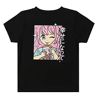 Juniors Anime Boba Graphic Tee
