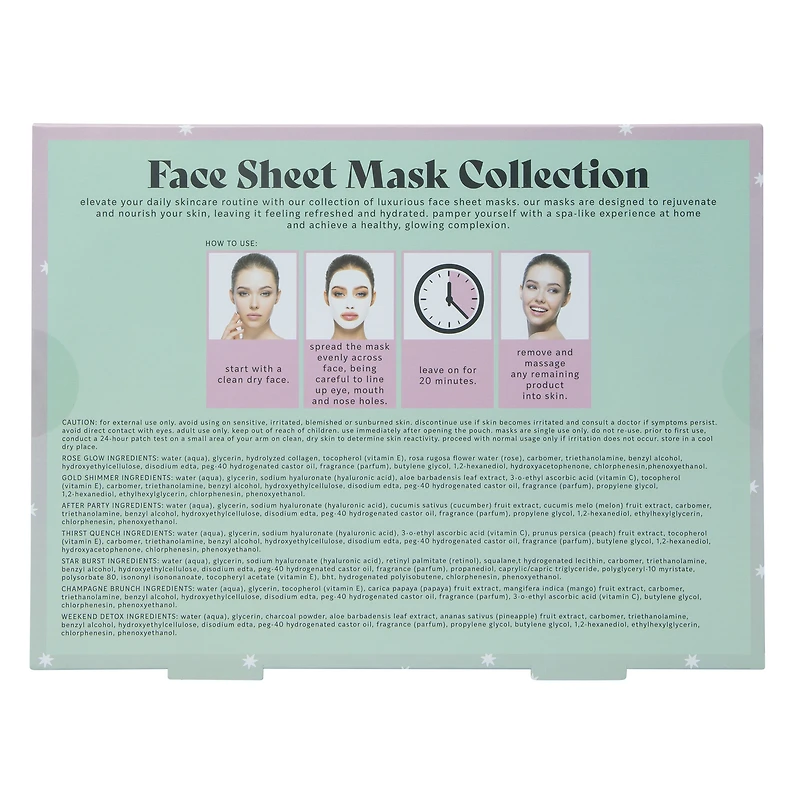 Danielle Creations® Face Sheet Mask Collection 7-Count