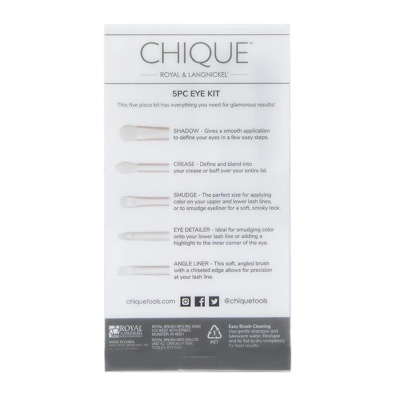 Chique™ Eye Brush Kit 5-Count