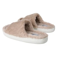 Ladies Faux Fur Fuzzy Slide Sippers
