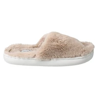 Ladies Faux Fur Fuzzy Slide Sippers