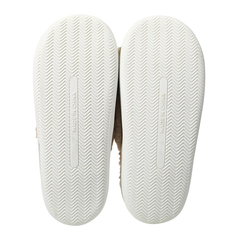 Ladies Faux Fur Fuzzy Slide Sippers