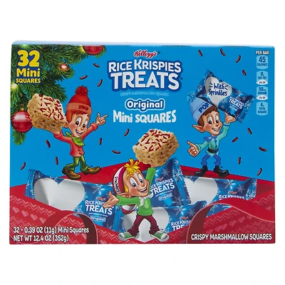 holiday rice krispies treats® original mini squares 32-count