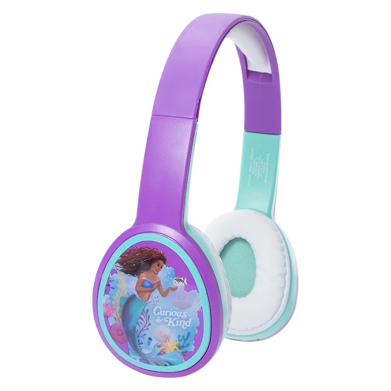 Disney The Little Mermaid Theatrical Release Kid-Safe Bluetooth® Headphones With Mic