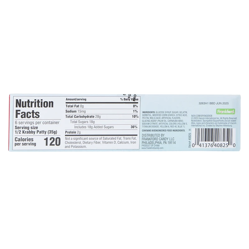 Holiday Spongebob Squarepants™ Krabby Patties Sliders™ 3-Count