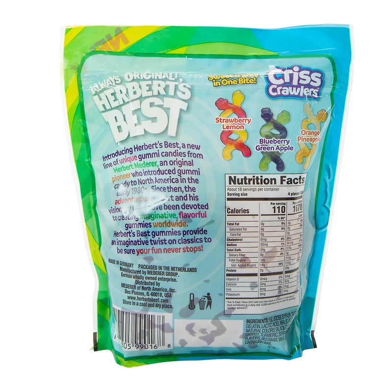 Herbert's Best™ Criss Crawlers Gummi Candy 17.6oz