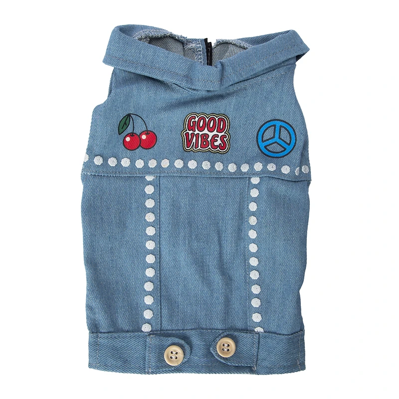 Pet Social Denim Vest
