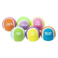 Tennis Ball Dog Toys 6-Count