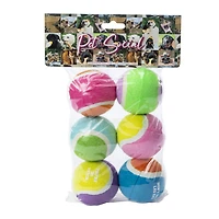 Tennis Ball Dog Toys 6-Count
