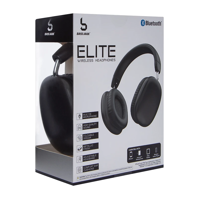 Bluetooth® Elite Wireless Headphones With Mic