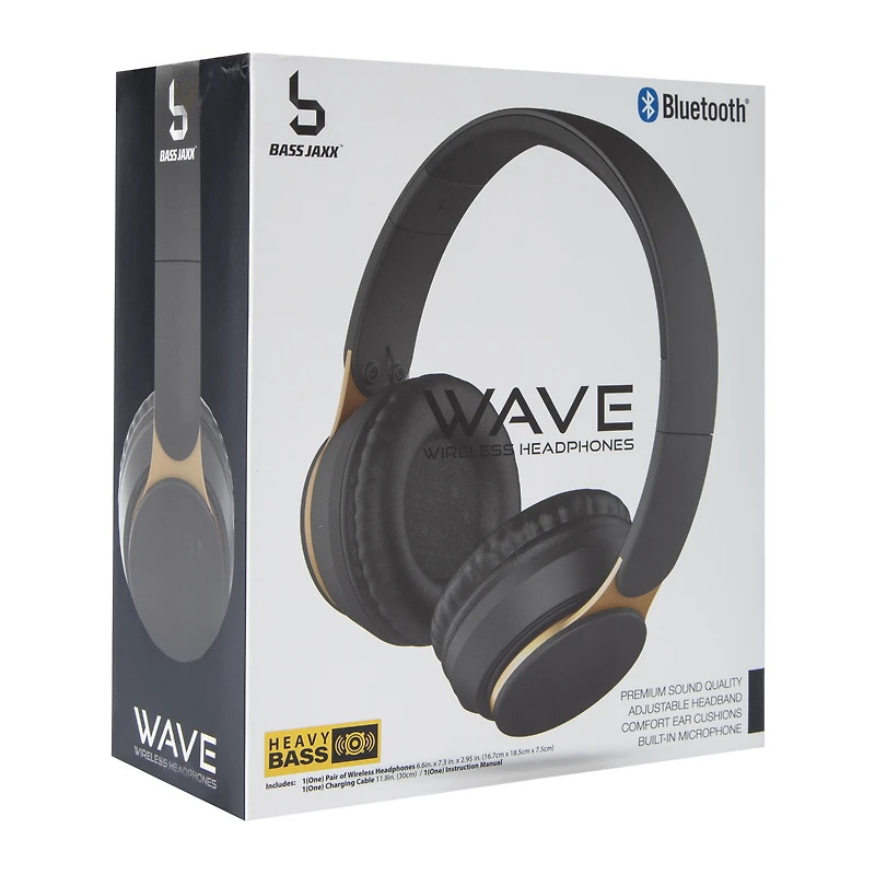 Wave Bluetooth® Wireless Headphones With Mic